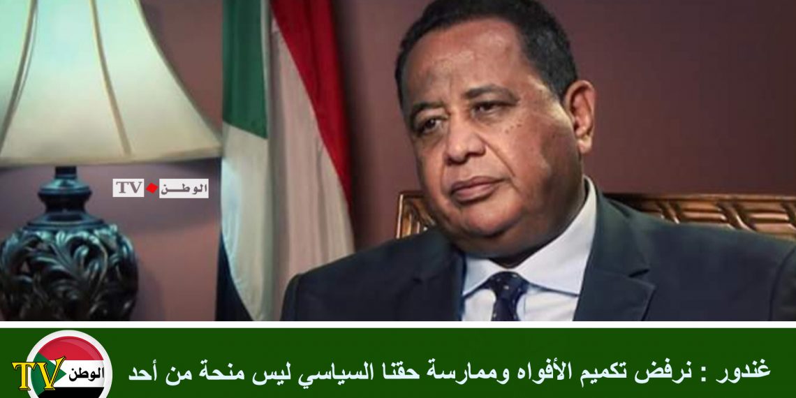 غندور : نرفض تكميم الأفواه وممارسة حقنا السياسي ليس منحة من أحد