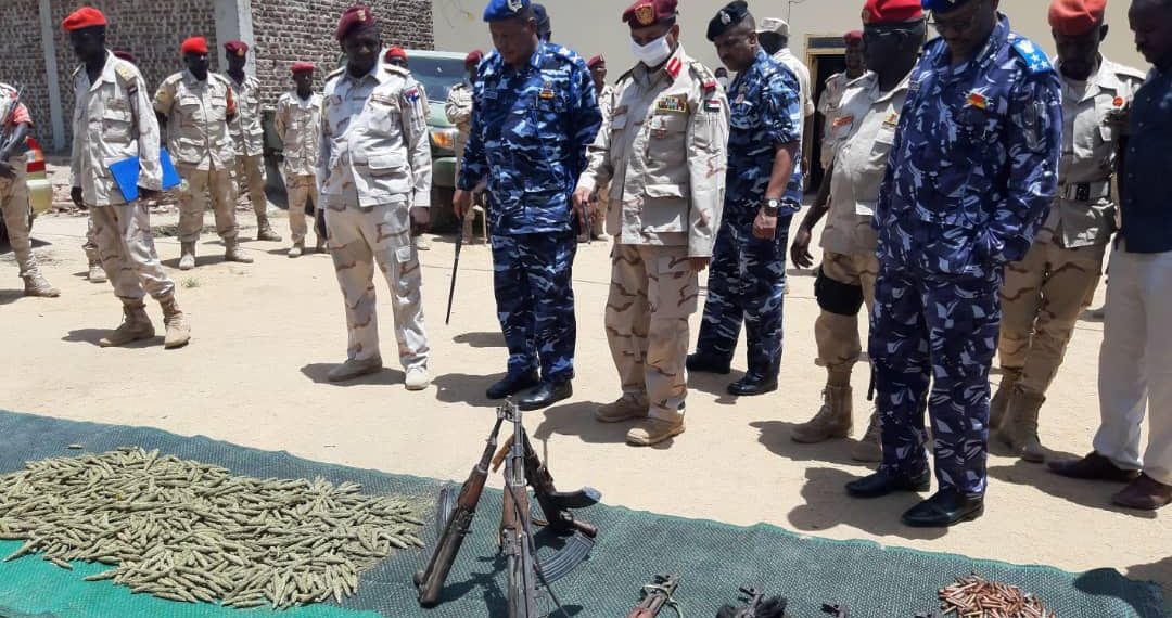 قوات الدعم السريع تضبط اسلحة وذخائر وكميات من المخدرات بولاية النيل الأزق