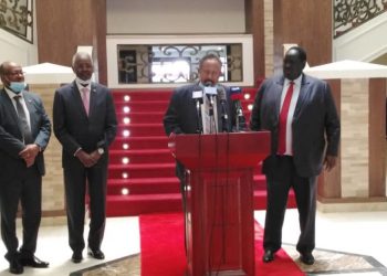 رئيس الوزراء السوداني د- حمدوك يلتقي الرئيس سلفاكير بجوبا