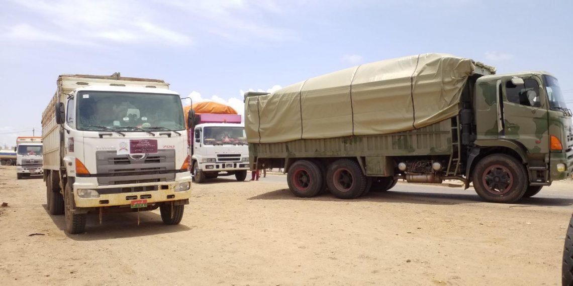 قوات الدعم السريع تسير قافلة انسانية لمحليتي كاس وشطاية