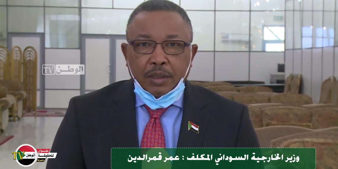 تصريح وزير الخارجية المكلف عمر قمرالدين عقب عودته رفقة البرهان من اثيوبيا