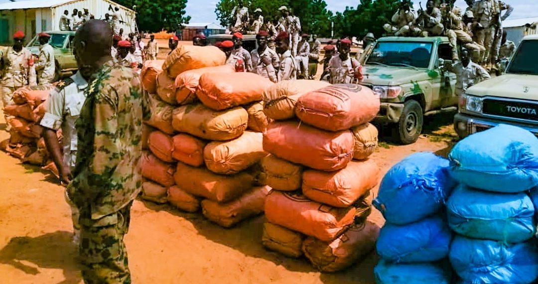 الدعم السريع تضبط (211) قنطار مخدرات بشرق دارفور