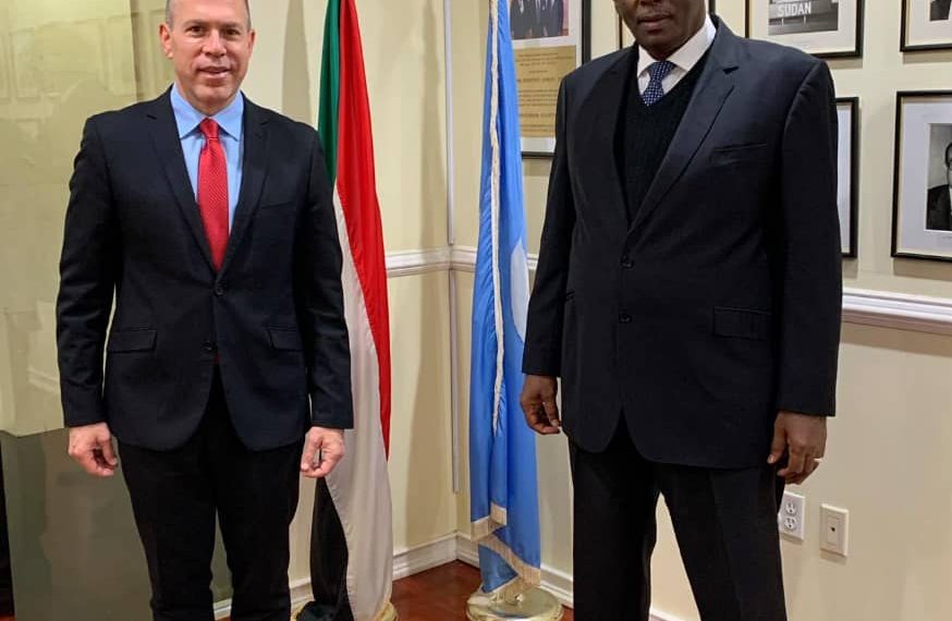 مندوب السودان في الأمم المتحدة يلتقي بمسوول إسرائيلي رفيع