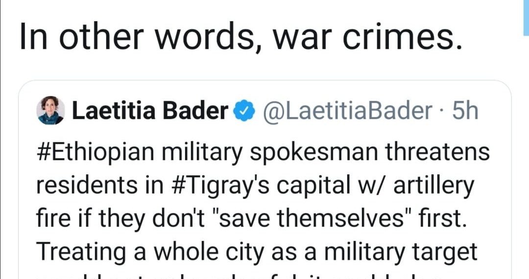 سوزان رايس تصف مهلة آبي أحمد لتيغراي بـ (جرائم حرب)