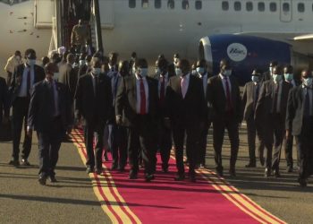 التعايشي يستقبل وفد جمهورية جنوب برئاسة نائب رئيس الجمهورية