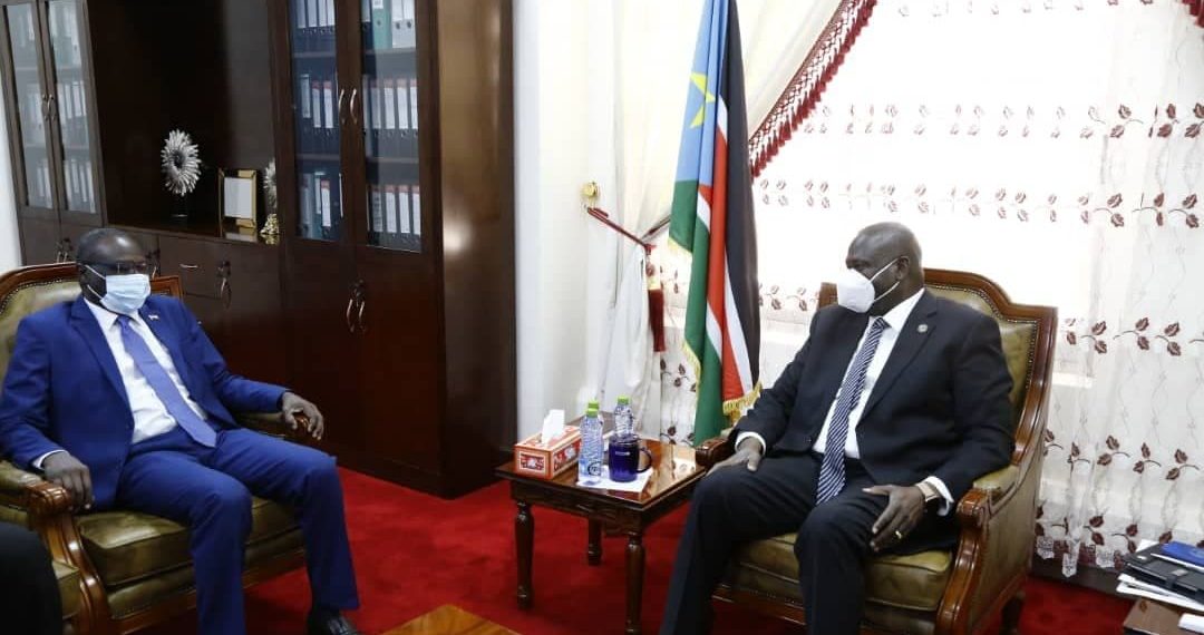 تاور يلتقي دكتور رياك مشار بجوبا