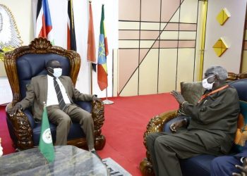 صديق تاور يلتقي الأستاذ بونا ملوال والدكتور فرنسيس دينق