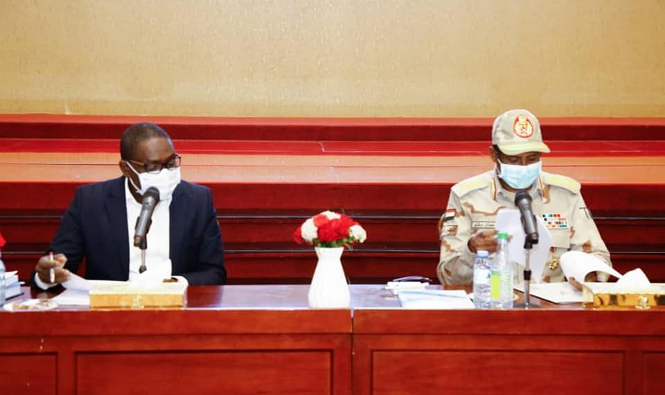 النائب الأول لرئيس مجلس السيادة يرأس إجتماع آليات تنفيذ إتفاق جوبا لسلام السودان