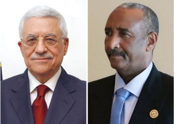 البرهان يتلقى برقية تعزية من رئيس دولة فلسطين