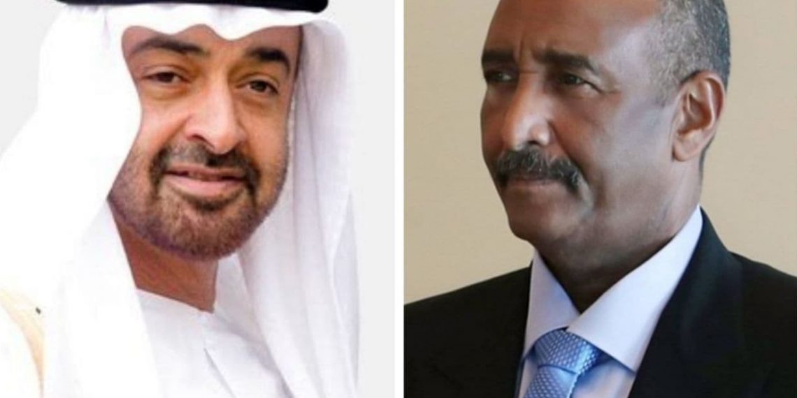 البرهان يتلقى برقية تعزية من ولي عهد أبوظبى في وفاة الإمام الصادق المهدى