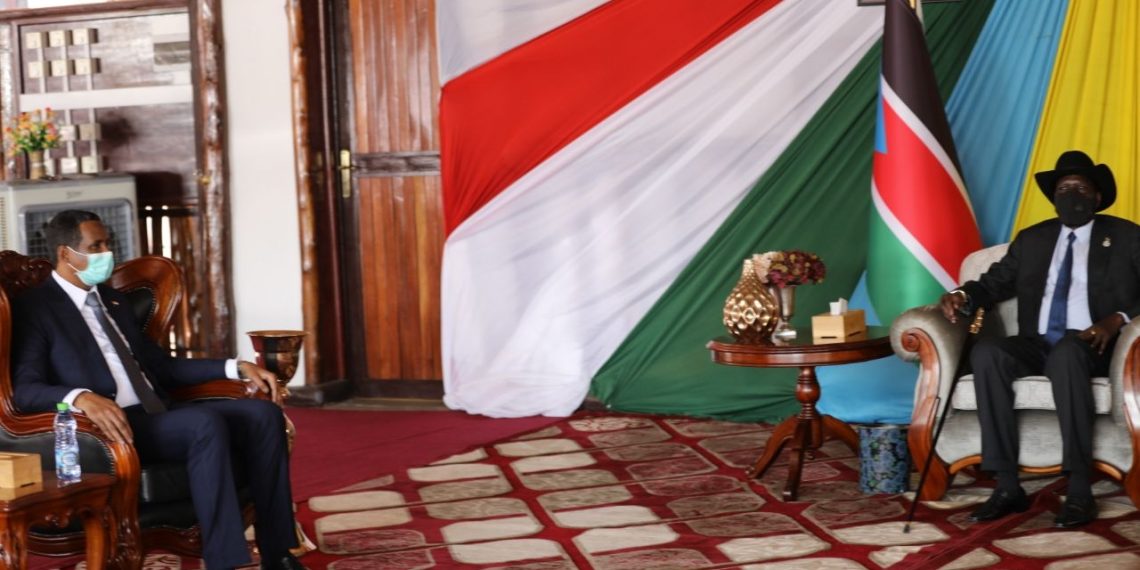 سلفاكير يستقبل النائب الأول لرئيس مجلس السيادة الانتقالي بجوبا