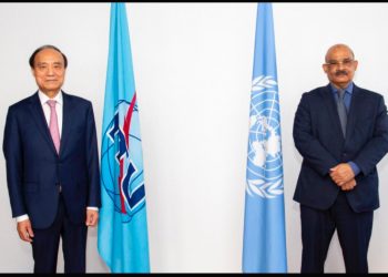 السفير ابو طالب يلتقي المندوب الدائم للسودان بجنيف لدعم السودان في مجال تقانة المعلومات