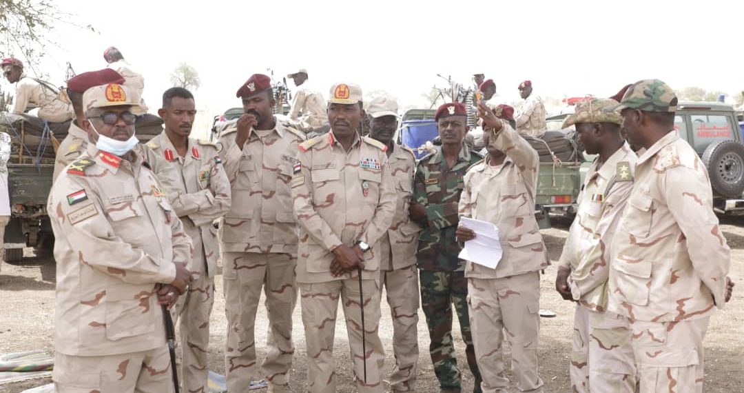 قيادة الدعم السريع تتفقد القوات المرابطة في منطقة الفشقة الحدودية