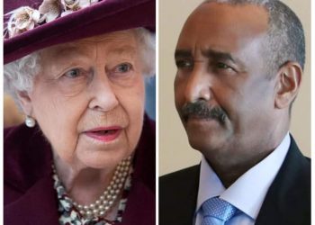 رئيس مجلس السيادة يبعث برسالة تعزية ومؤاساة لجلالة ملكة المملكة المتحدة إليزابيث