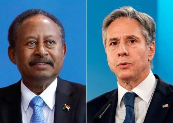 د. حمدوك يبحث مع وزير الخارجية الأمريكي الأوضاع في المنطقة