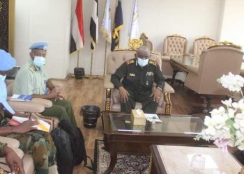 رئيس هيئة الأركان يستقبل رئيس الآلية المشتركة لمراقبة الحدود والتحقق التابعة لبعثة للامم المتحدة