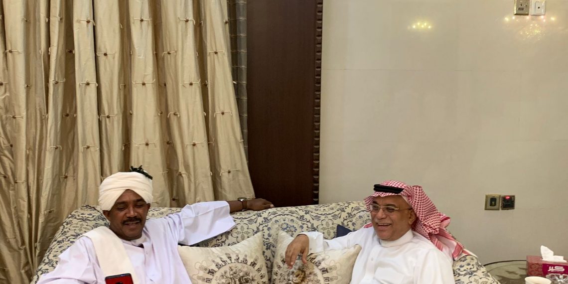 السفير السعودي يستقبل رجل الاعمال السعودي سعد العنزي ومجموعة من رجال الإعمال السودانيين