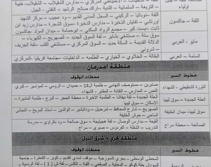 شركة مواصلات الخرطوم تعلن ترحيل طلاب الولاية ب٥٠ جنيه