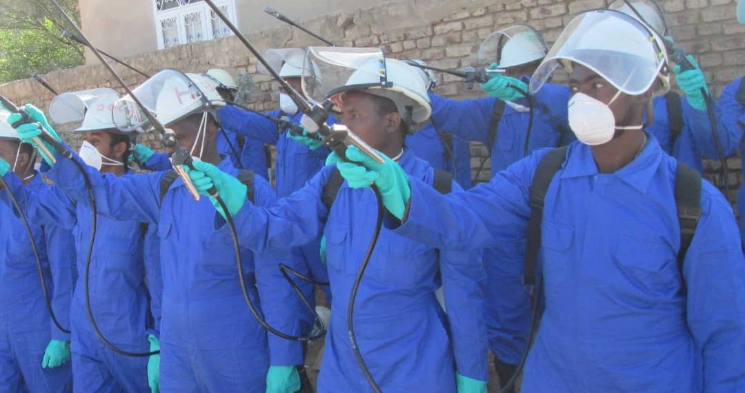 حملة الرش بالمبيد ذي الاثر المتبقي  بولاية الجزيرة تحقق نسبة تغطية ٩٩،١%