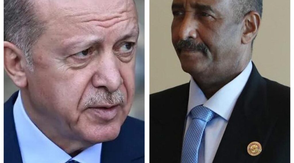 في إتصال هاتفي: البرهان يطمئن علي صحة أردوغان