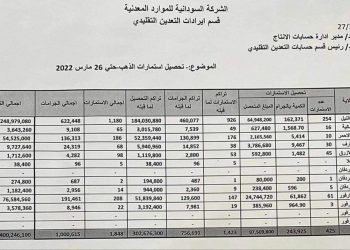 الموارد المعدنية تنجح في( الإحاطة) بطن ذهب بقيمة 400 مليون جنيه