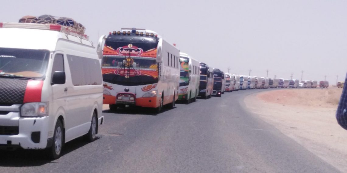 الإدارة العامة للمرور تبدء تفويج المركبات السفريةللولايات  الخميس