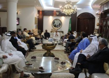 السفير السعودي يستضيف إجتماع الآلية الثلاثية والسفراء العرب