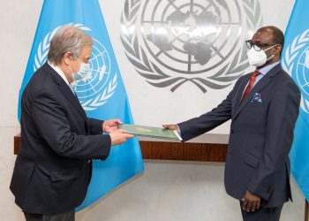 مندوب السودان الدائم يقدم اوراق اعتماده للامين العام للامم المتحده