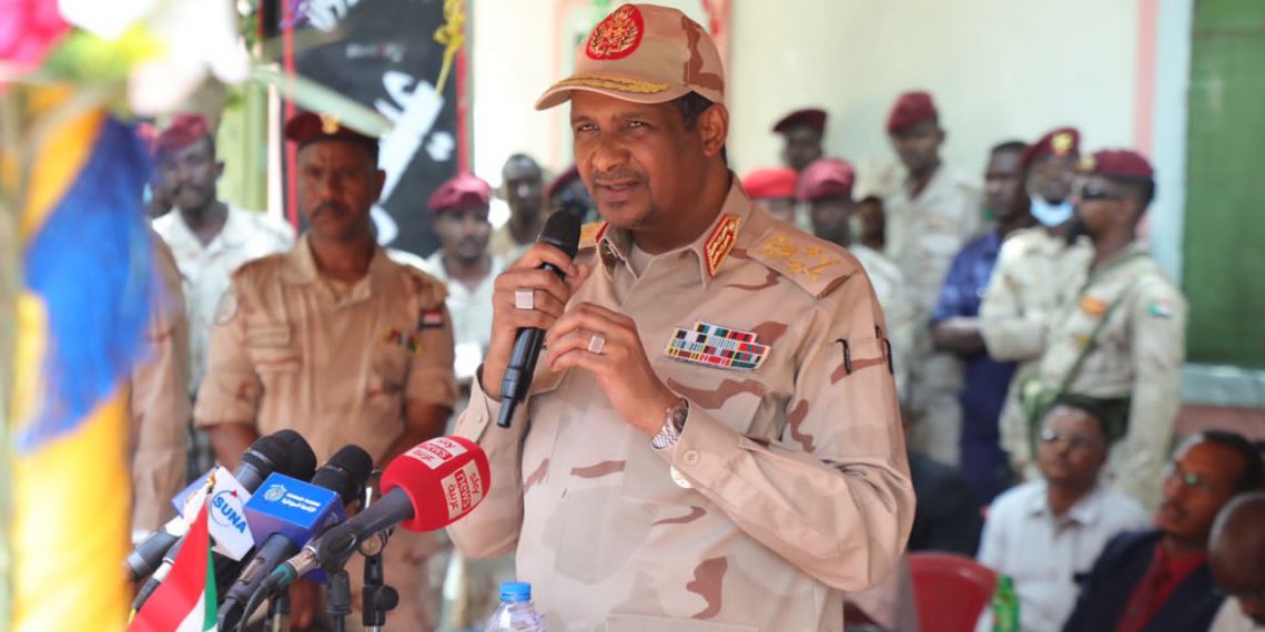 حميدتي يوجه الاجهزة النظامية ببسط هيبة الدولة وتطبيق القانون على المتفلتين والمجرمين