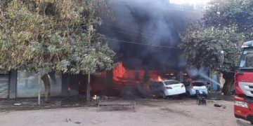 حريق هائل بمنطقة يسكنها الجن بمدينة بحري