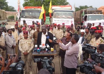 قافلة المساعدات الإنسانية المقدمة من دقلو تصل للمتاثرين بالنيل الأزرق