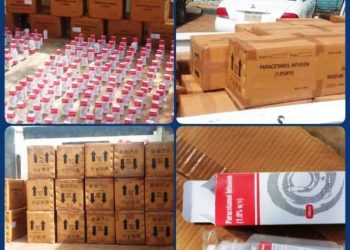 ضبط محاليل طبية مجهولة المنشأ