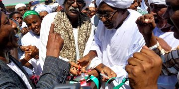 والي النيل الابيض والشيخ الفاتح البرعي يفتتحان مسجد مدينة ودشلعي