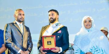 شاهد بالصور تنصيب الفنان  أحمد الصادق سفير الشباب للبناء والتعمير