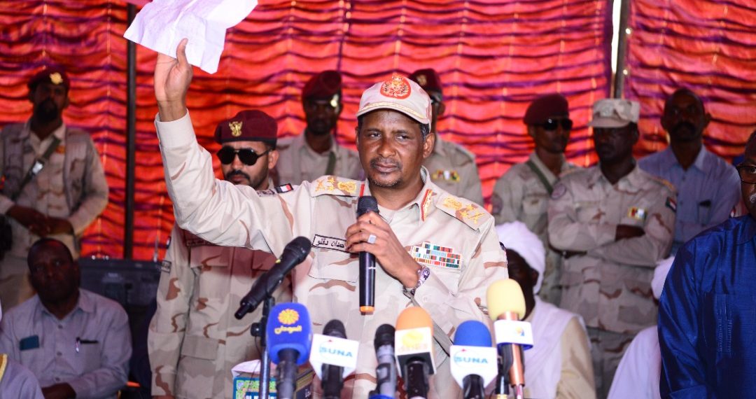 دقلو : جهات دبرت لتغيير النظام بأفريقيا الوسطى وأرادت إلصاق التهمة بالدعم السريع