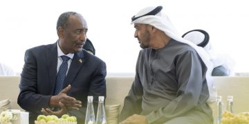 البرهان وبن زايد  يعقدان جلسة مباحثات مشتركة