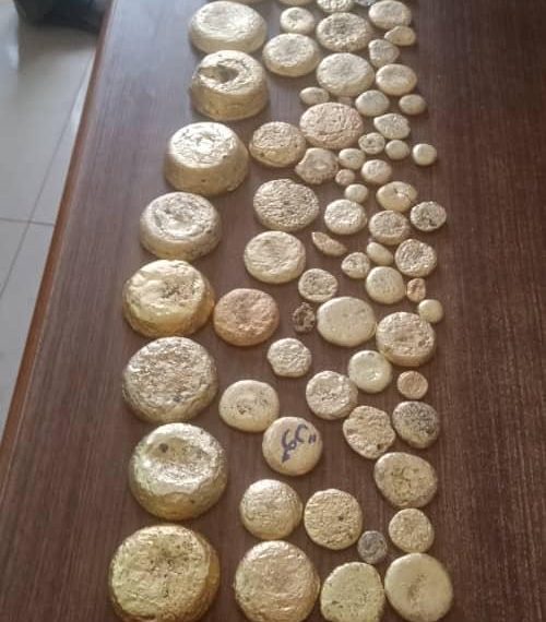 ضبط 13كيلو ذهب مهربة بنهر النيل