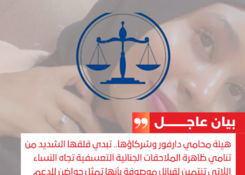 هيئة محامي دارفور وشركاؤها.. تبدي قلقها الشديد من تنامي ظاهرة الملاحقات الجنائية التعسفية تجاه النساء اللاتي تنتمين لقبائل موصوفة بأنها تمثل حواضن للدعم السريع