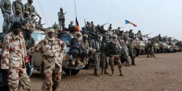 الجيش التشادي على الحدود السودانية