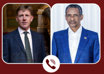 رئيس المجلس الرئاسي يجري اتصالاً هاتفياً مع المبعوث البريطاني الخاص للسودان